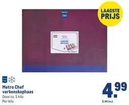 Makro Metro Chef varkenskophaaas aanbieding