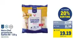 Makro Metro Chef geroosterde kipfilet 90-110 g aanbieding