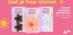 Trekpleister Zenner haarklem soft bloom aanbieding