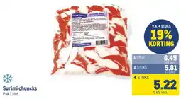 Makro Surimi chunk aanbieding