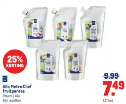Makro Metro Chef fruitpurees aanbieding