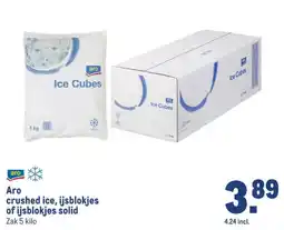 Makro Aro crushed ice, ijsblokjes solid aanbieding