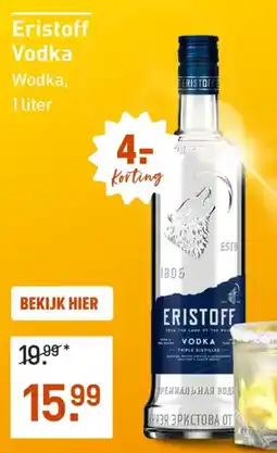 Gall & Gall Eristoff Vodka aanbieding