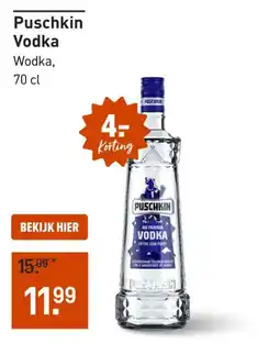 Gall & Gall Puschkin Vodka aanbieding