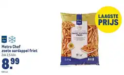 Makro Metro Chef zoete aardappel friet aanbieding