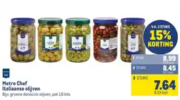 Makro Metro Chef Italiaanse olijven aanbieding