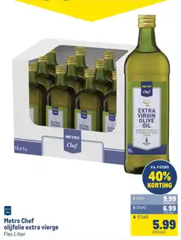 Makro Metro Chef olie extra vierge aanbieding