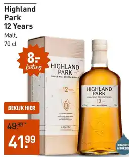 Gall & Gall Highland Park 12 Years aanbieding