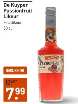 Gall & Gall De Kuyper Passionfruit Likeur aanbieding