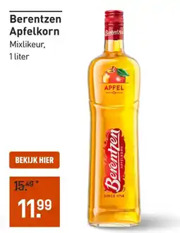 Gall & Gall Berentzen Apfelkorn aanbieding
