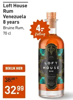 Gall & Gall Loft House Rum Venezuela 8 years aanbieding