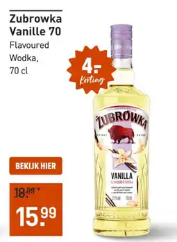 Gall & Gall Zubrowka Vanille 70 aanbieding