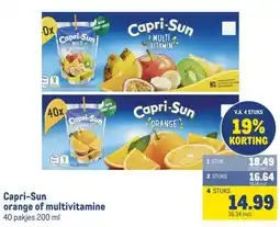 Makro Capri-Sun orange of multivitamine aanbieding