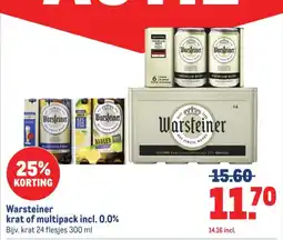 Makro Warsteiner krat of multipack incl. 0.0% aanbieding