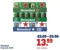 Makro Heineken tray incl. 0.0% aanbieding
