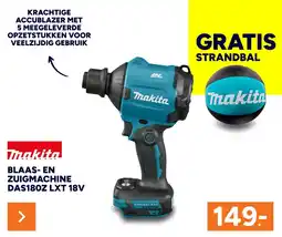 BOUWMAAT Makita blaas- en zuigmachine DAS180Z LXT 18V aanbieding