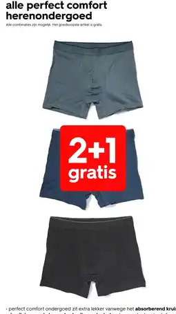 HEMA Alle perfect comfort herenondergoed aanbieding