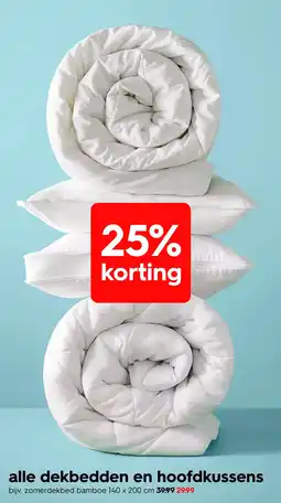 HEMA alle dekbedden en hoofdkussens aanbieding