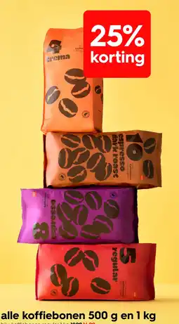 HEMA crema koffiebonen aanbieding