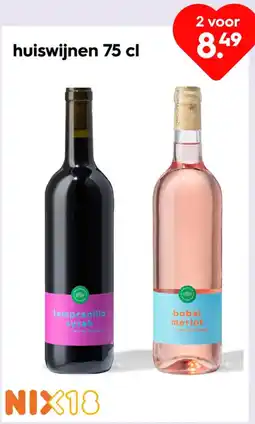 HEMA huiswijnen 75 cl aanbieding