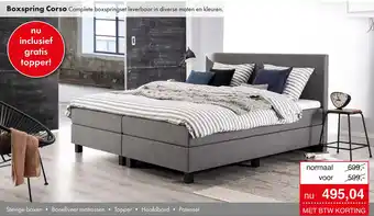 Woonsquare Boxspring Corso aanbieding