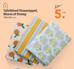 Blokker Tafelkleed Sinaasappel, Bloem of Streep aanbieding