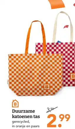 Blokker Duurzame katoenen tas aanbieding