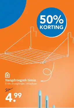 Blokker Hangdroogrek Simia aanbieding