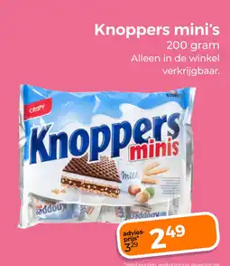Trekpleister Knoppers mini's aanbieding