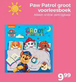 Trekpleister Paw patrol groot voorleesboek aanbieding