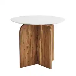 Wehkamp Madam Stoltz salontafel met marmer aanbieding
