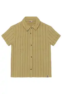 Wehkamp Daily7 gestreept casual overhemd olijfgroen aanbieding