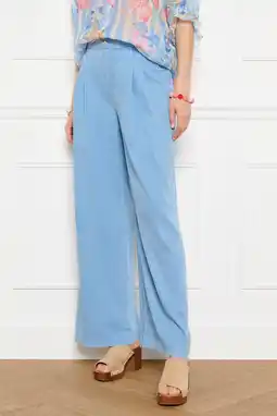 Wehkamp LOLALIZA wide leg regularwaist broek light blue denim aanbieding