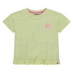 Wehkamp Stains&Stories gebloemd T-shirt lichtgroen aanbieding