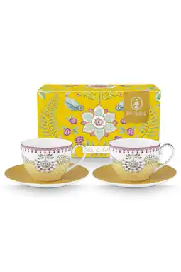 Wehkamp Pip Studio kop en schotel lily & lotus (set van 2) aanbieding