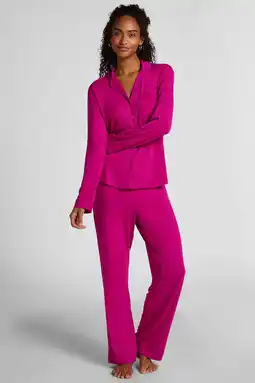 Wehkamp Hunkemöller pyjamabroek fuchsia aanbieding