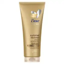 Trekpleister Dove DermaSpa Summer Revived Fair Bodylotion aanbieding