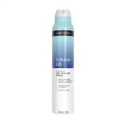 Trekpleister John Frieda Volume Lift Pushed-Up Dry Texture Spray aanbieding