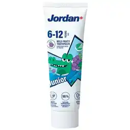 Trekpleister Jordan Junior 6-12 Jaar Tandpasta aanbieding