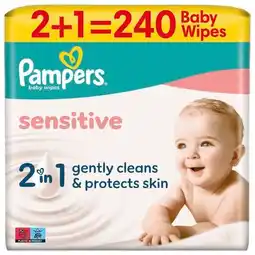 Trekpleister Pampers Sensitive Babydoekjes aanbieding