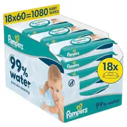 Trekpleister Pampers Water Babydoekjes aanbieding