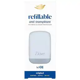 Trekpleister Dove No.01 Original Refillable Antitranspirant Starterkit aanbieding