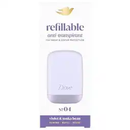 Trekpleister Dove No.04 Violet & Tonkabean Refillable Antitranspirant Starterkit aanbieding