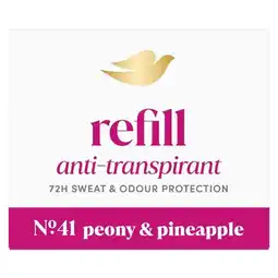 Trekpleister Dove No.41 Peony & Pineapple Antitranspirant Deodorant Navulling aanbieding