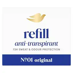 Trekpleister Dove Original Antitranspirant Deodorant Stick Navulling aanbieding