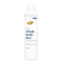 Trekpleister Dove Whole Body Deo Original Deodorant Spray aanbieding