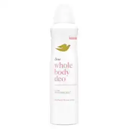 Trekpleister Dove Whole Body Raspberry & Rose Deodorant Spray aanbieding