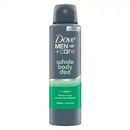 Trekpleister Dove Men + Care Whole Body Bamboo & Aloe Deodorant Spray aanbieding