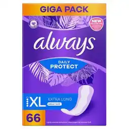 Trekpleister Always Daily Protect Extra Long Inlegkruisjes aanbieding