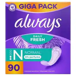 Trekpleister Always Daily Fresh Normal Inlegkruisjes aanbieding